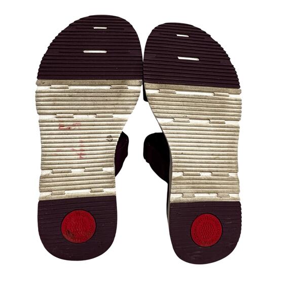 Fitflop purple slide sandals adjustable US 9M platform padded comfort walking - Picture 11 of 12